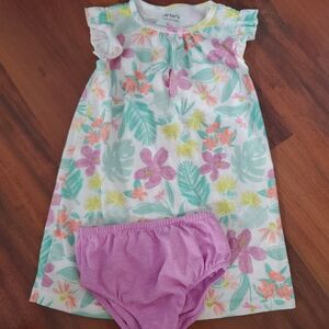 5/$30 Carter’s 2-Piece Pajama Set Floral Dress & Bloomers 18M